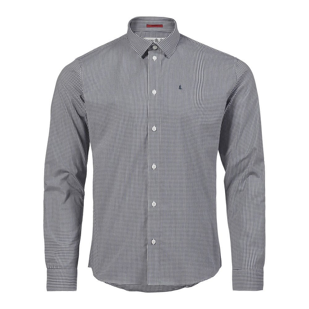 Musto Men's Sardinia Micro Gingham Shirt - Navy / White