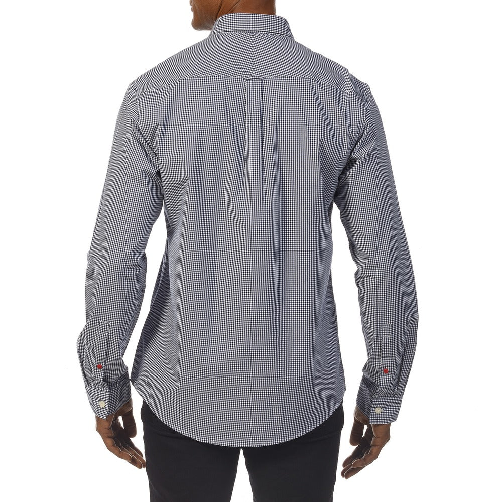 Musto Men's Sardinia Micro Gingham Shirt - Navy / White