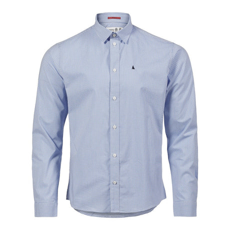 Musto Men's Sardinia Micro Gingham Shirt - Pale Blue / White