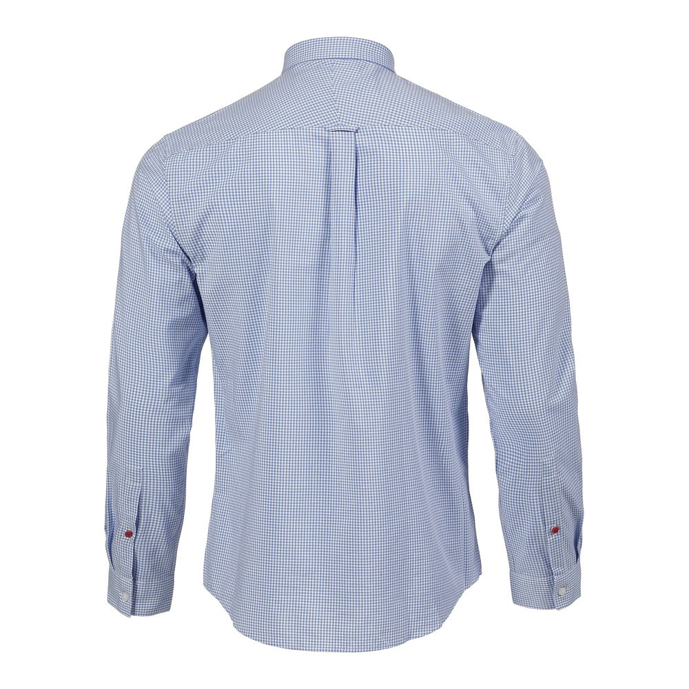 Musto Men's Sardinia Micro Gingham Shirt - Pale Blue / White