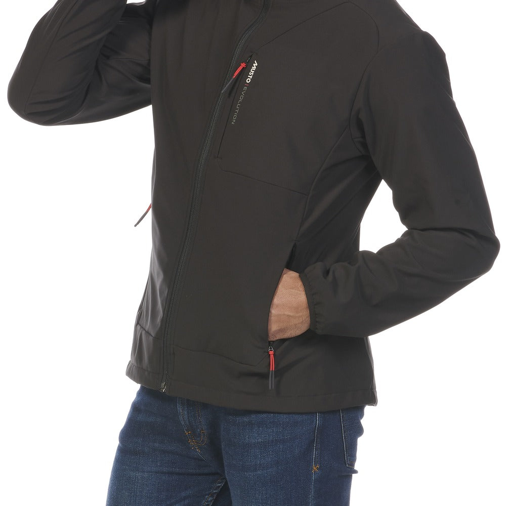 Musto Men's Evolution Softshell Full Zip - Black