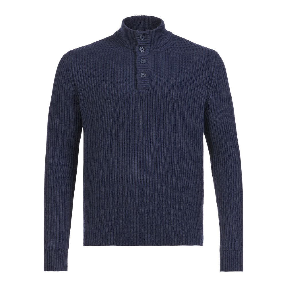 Musto Men's Marina Button Neck Knit - Navy