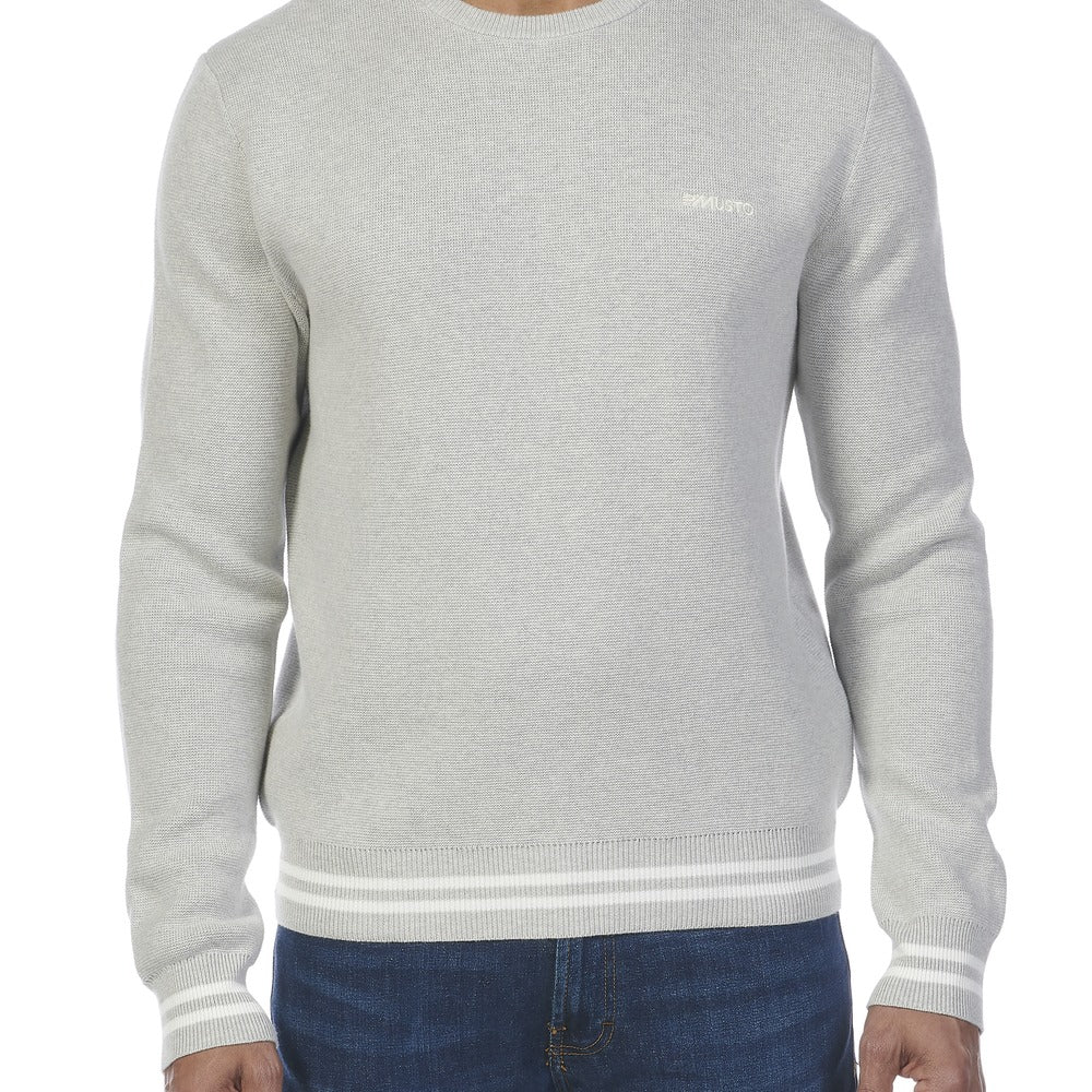 Musto Men's Salcombe Crew Knit - Grey Melange