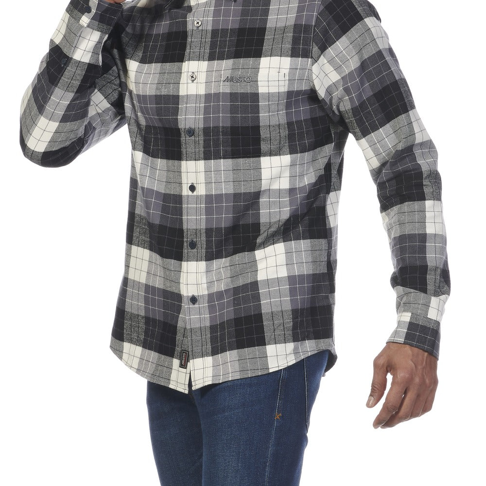 Musto Men's Marina Plaid Long Sleeve Shirt - Turbulence