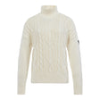 Musto Women's Marina High Neck Cable Knit - Antique Sail White
