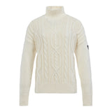 Musto Women's Marina High Neck Cable Knit - Antique Sail White
