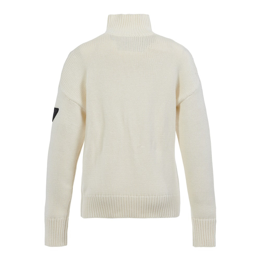Musto Women's Marina High Neck Cable Knit - Antique Sail White