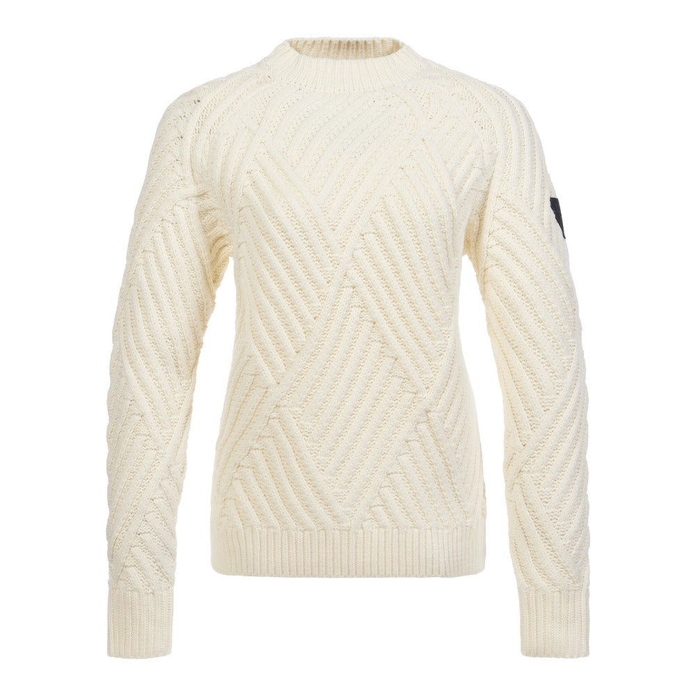 Musto Women's Marina High Crew Neck Knit - Antique Sail White