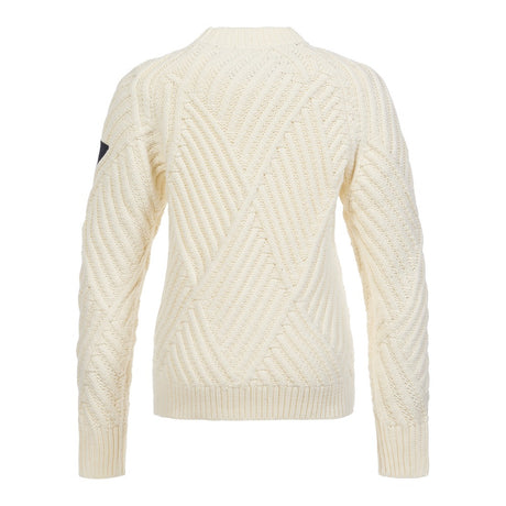 Musto Women's Marina High Crew Neck Knit - Antique Sail White
