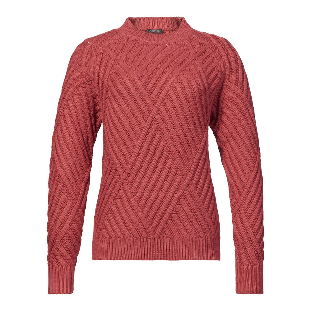 Musto Women's Marina High Crew Neck Knit - Astro Dust