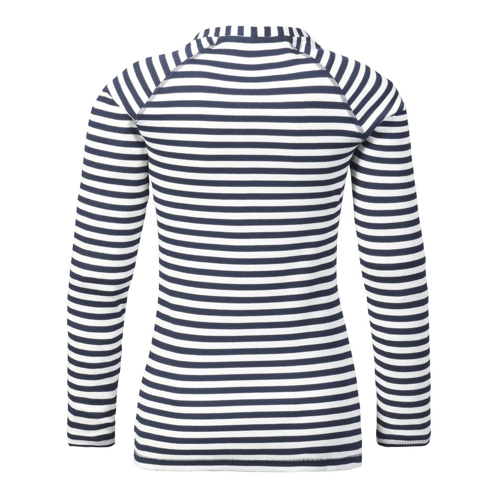 Musto Women's Marina Long Sleeve Henley - Antique Sail White / Navy