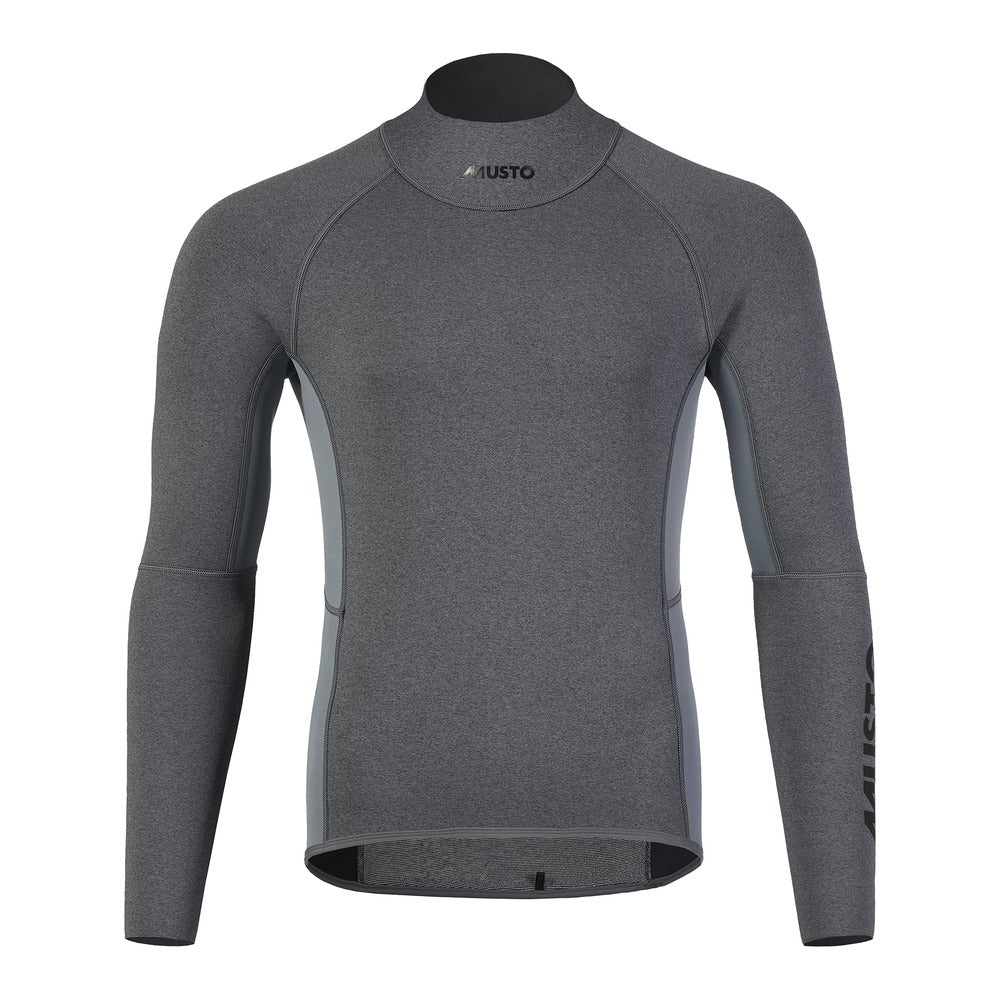 Musto Men's Champ Long Sleeve Top - Dark Grey Marl