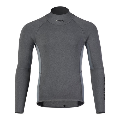 Musto Men's Champ Long Sleeve Top - Dark Grey Marl