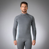 Musto Men's Champ Long Sleeve Top - Dark Grey Marl