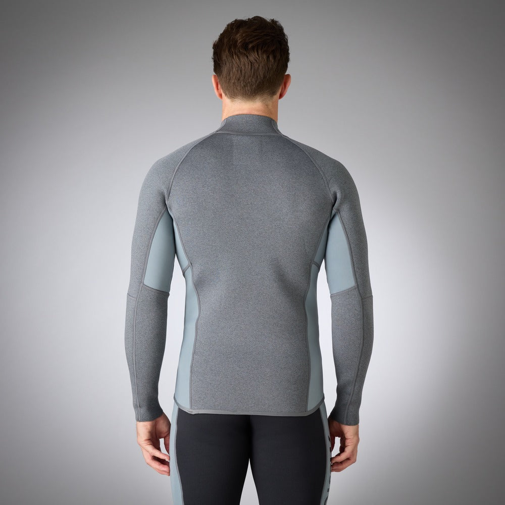 Musto Men's Champ Long Sleeve Top - Dark Grey Marl