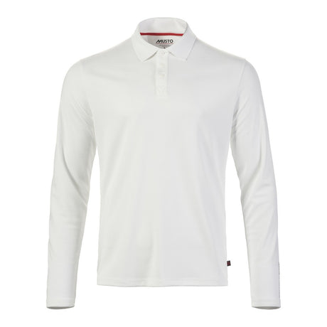 Musto Men's Evolution Crew Sunblock Long Sleeve Polo - White