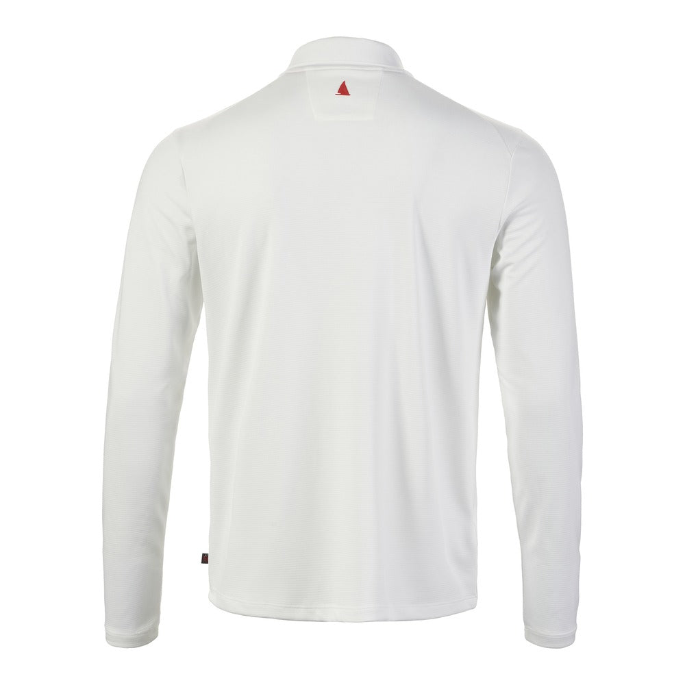 Musto Men's Evolution Crew Sunblock Long Sleeve Polo - White