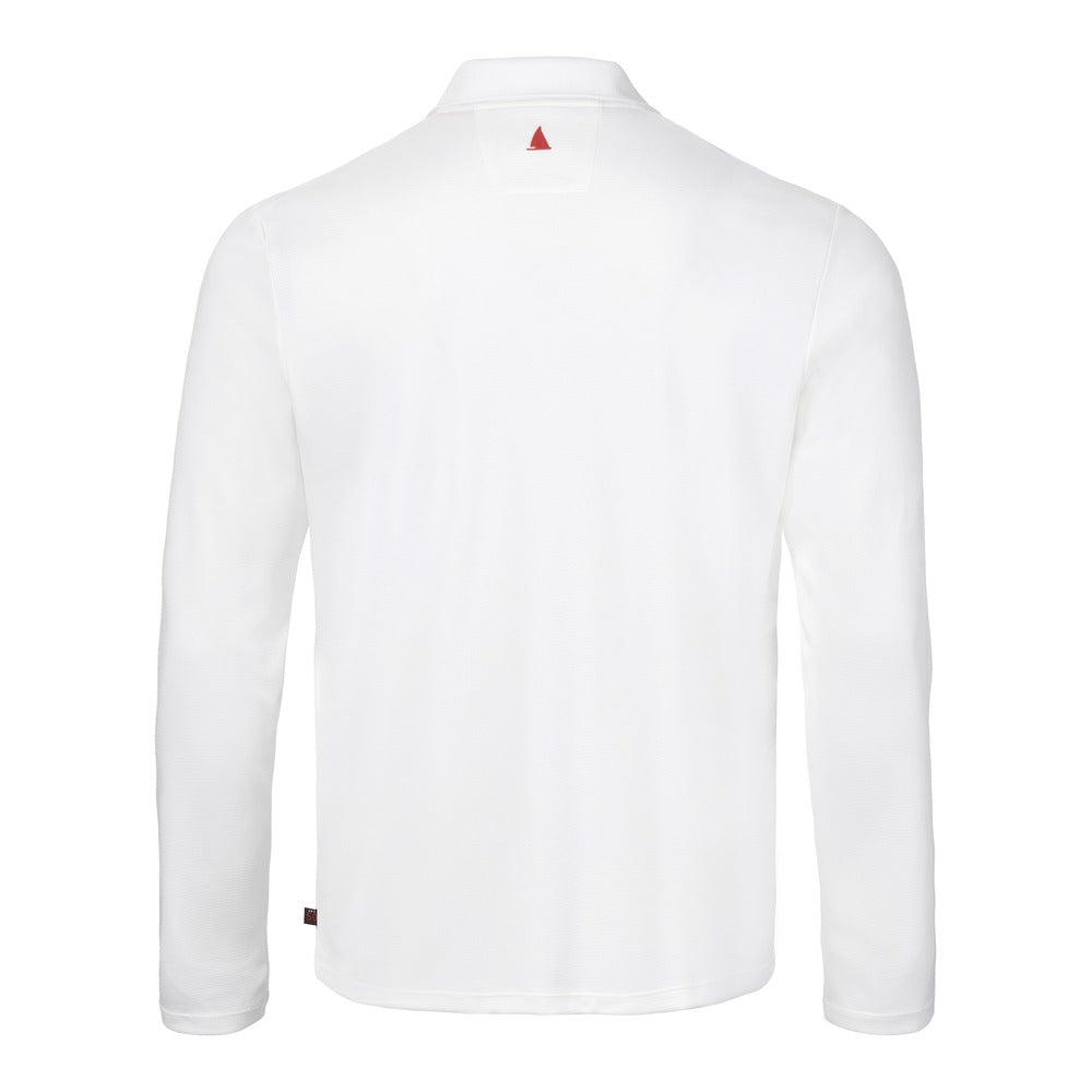 Musto Men's Evolution Crew Sunblock Long Sleeve Polo - White