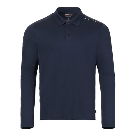 Musto Men's Evolution Crew Sunblock Long Sleeve Polo - Navy