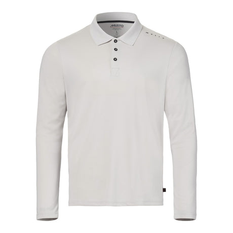 Musto Men's Evolution Crew Sunblock Long Sleeve Polo - Platinum