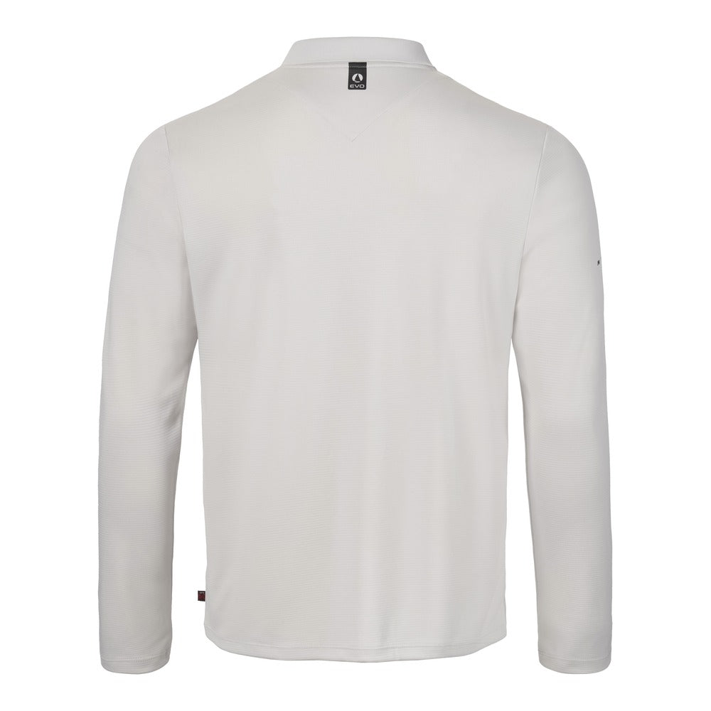Musto Men's Evolution Crew Sunblock Long Sleeve Polo - Platinum