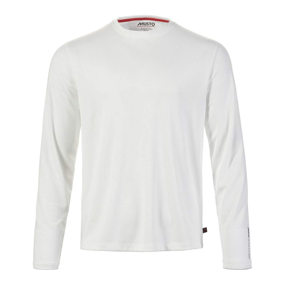 Musto Men's Evolution Crew Sunblock Long Sleeve Tee - White