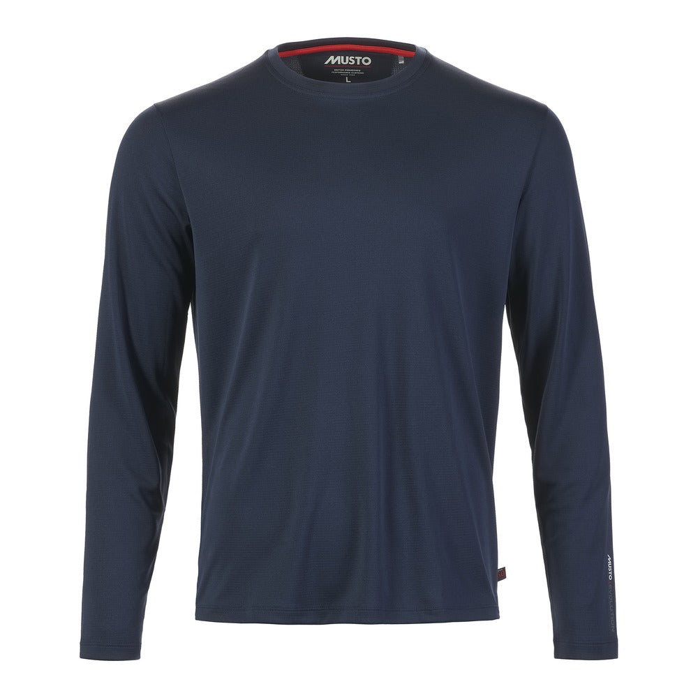 Musto Men's Evolution Crew Sunblock Long Sleeve Tee - Navy