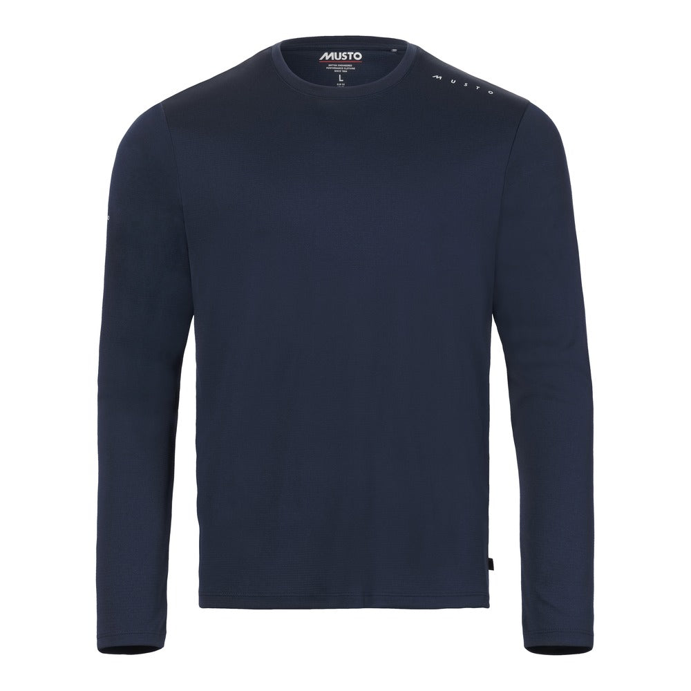 Musto Men's Evolution Crew Sunblock Long Sleeve Tee - Navy