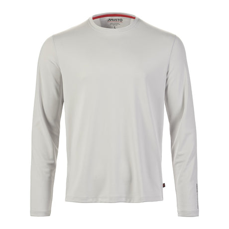 Musto Men's Evolution Crew Sunblock Long Sleeve Tee - Platinum