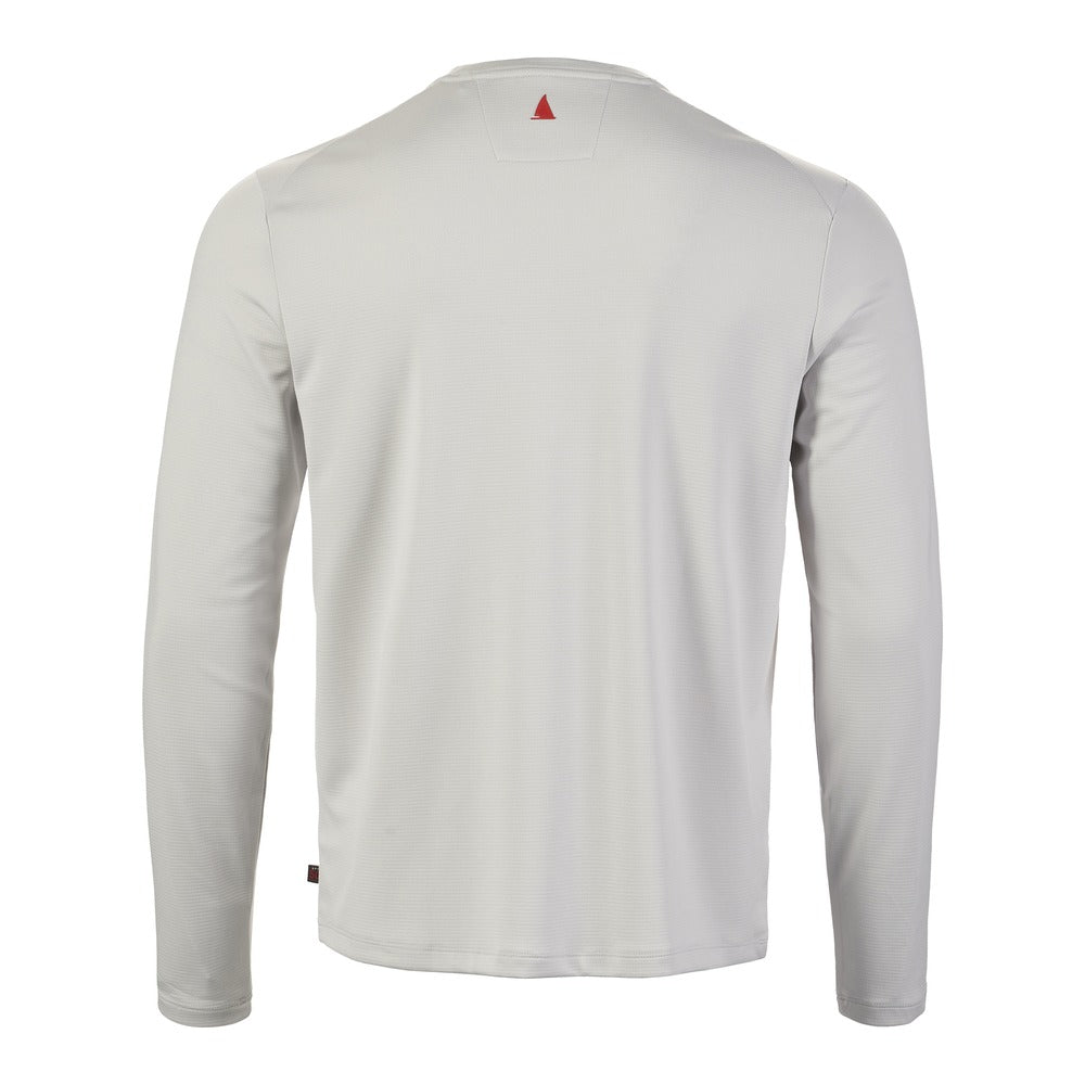Musto Men's Evolution Crew Sunblock Long Sleeve Tee - Platinum