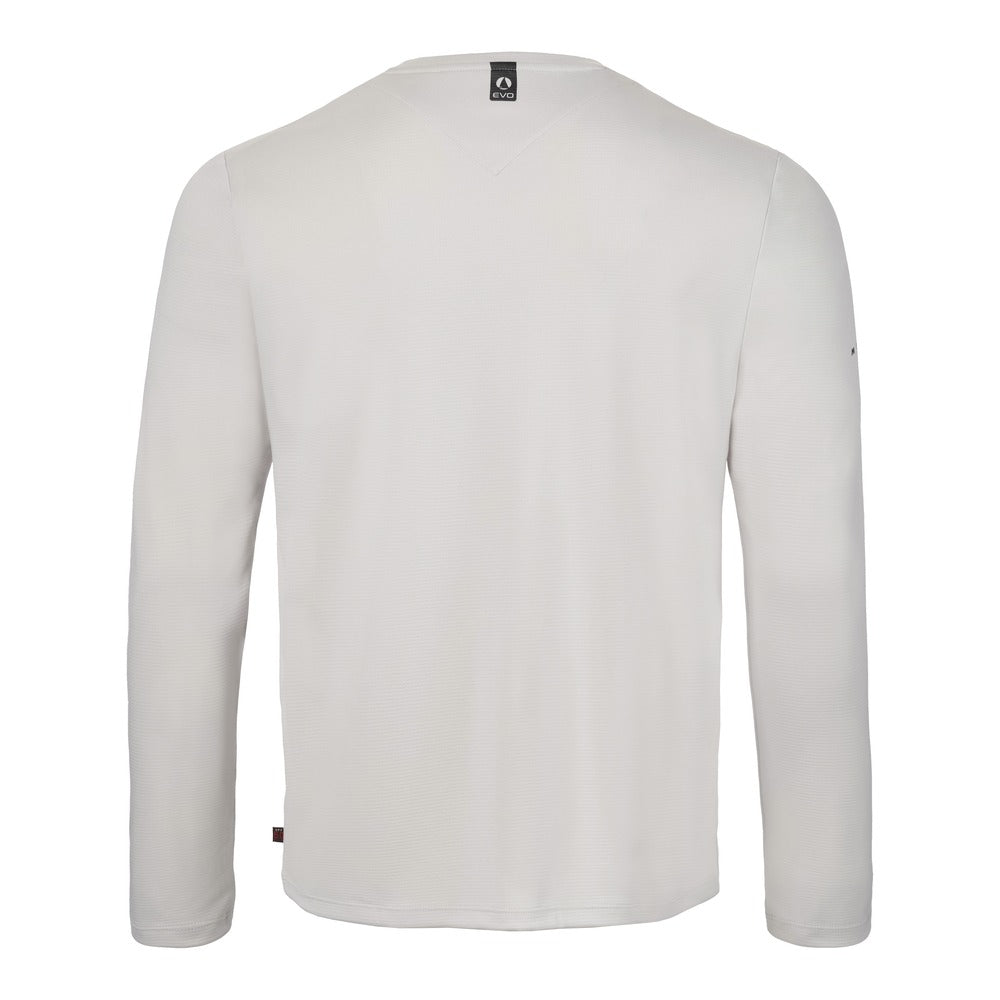 Musto Men's Evolution Crew Sunblock Long Sleeve Tee - Platinum