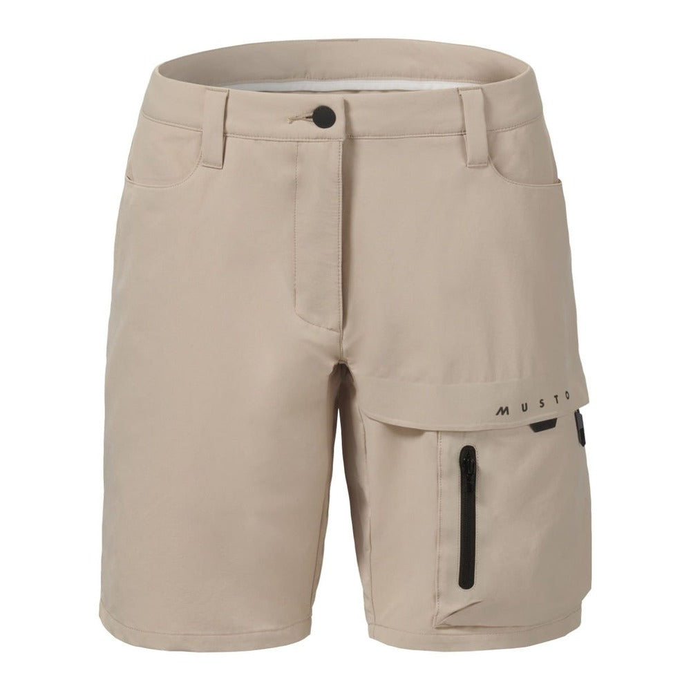 Musto Women's Deck Stretch Short - Light Stone