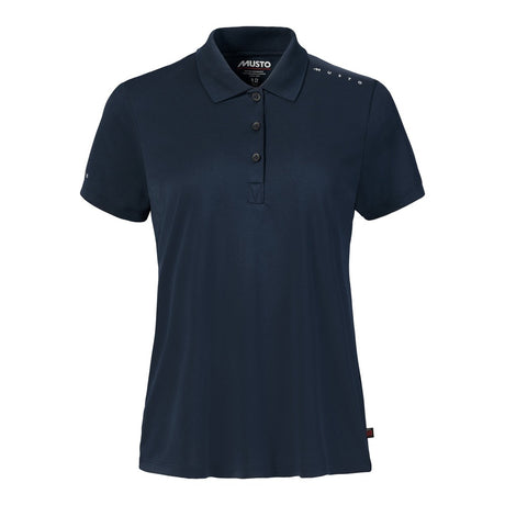 Musto Women's Evolution Crew Sunblock Short Sleeve Polo - Navy