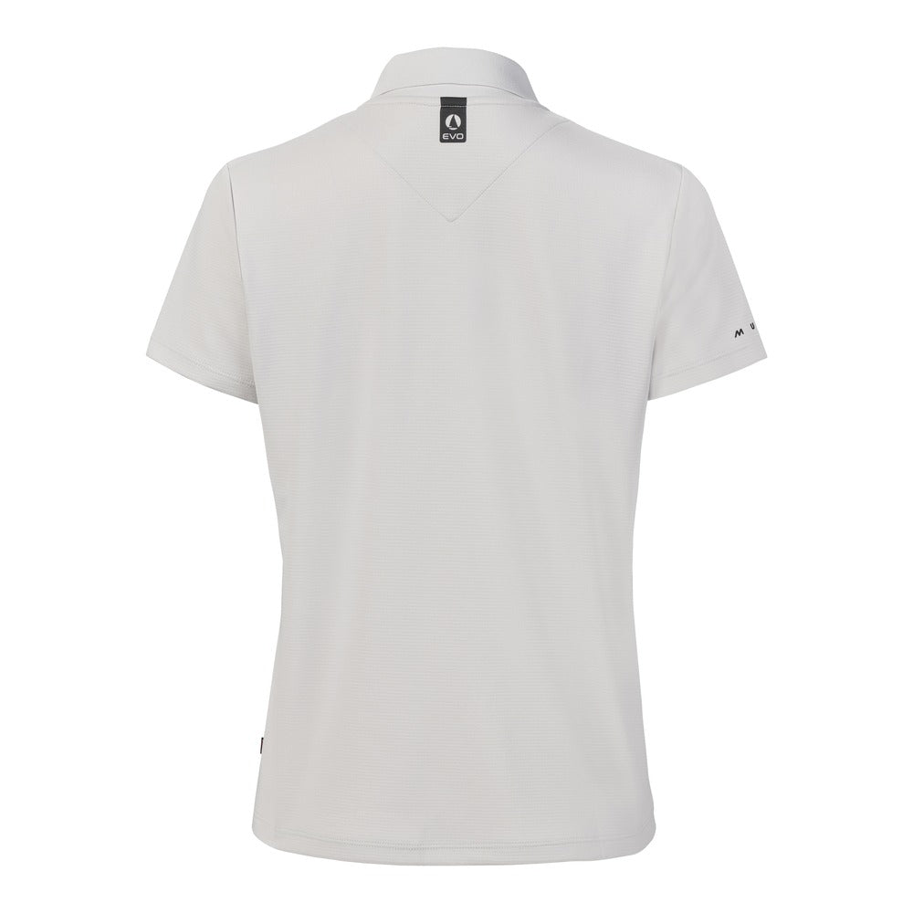 Musto Women's Evolution Crew Sunblock Short Sleeve Polo - Platinum