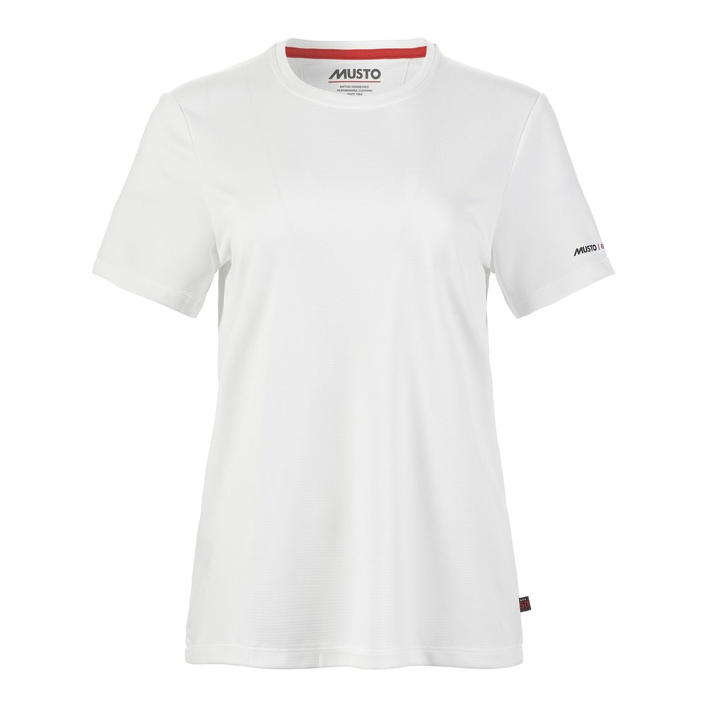 Musto Women's Evolution Crew Sunblock Short Sleeve Tee - White