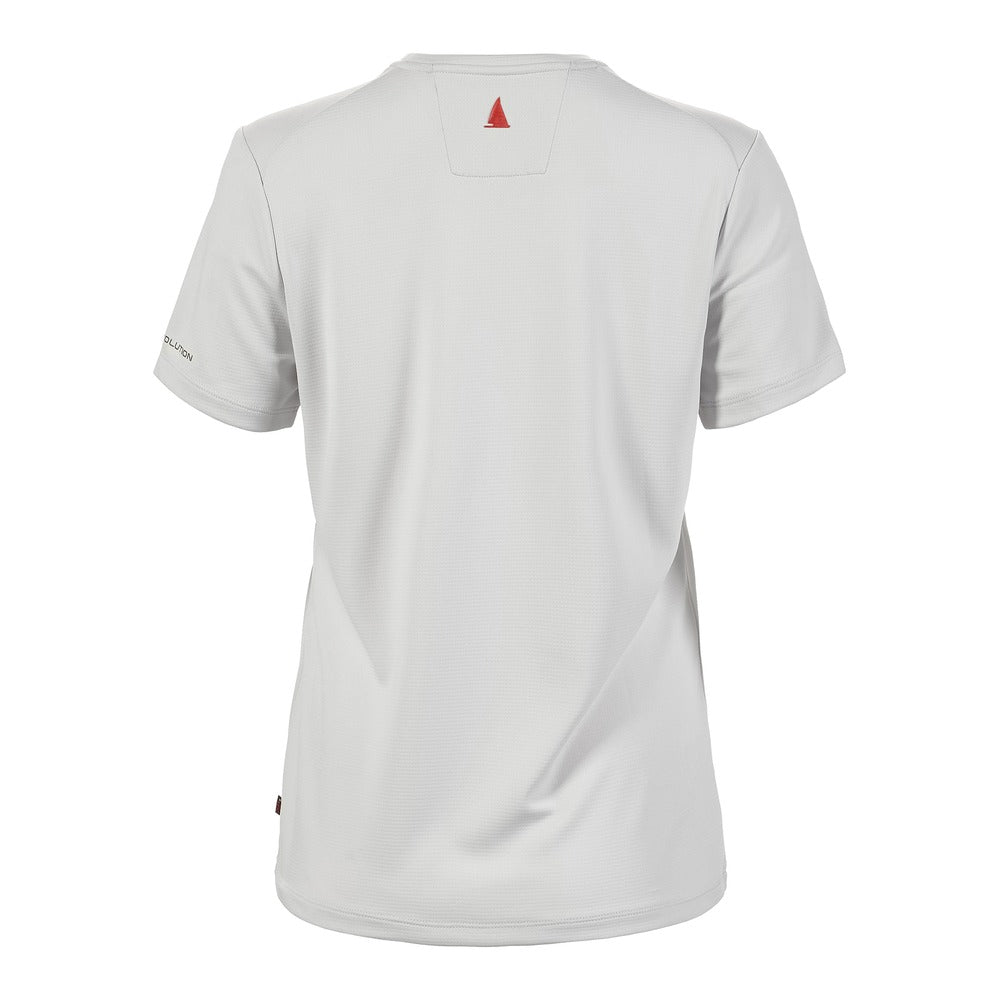 Musto Women's Evolution Crew Sunblock Short Sleeve Tee - Platinum