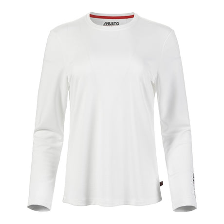 Musto Women's Evolution Crew Sunblock Long Sleeve Tee - White