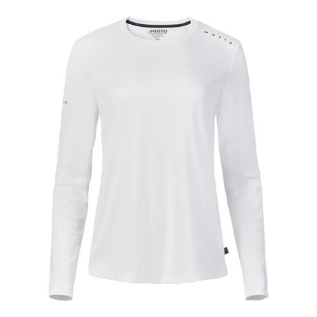 Musto Women's Evolution Crew Sunblock Long Sleeve Tee - White