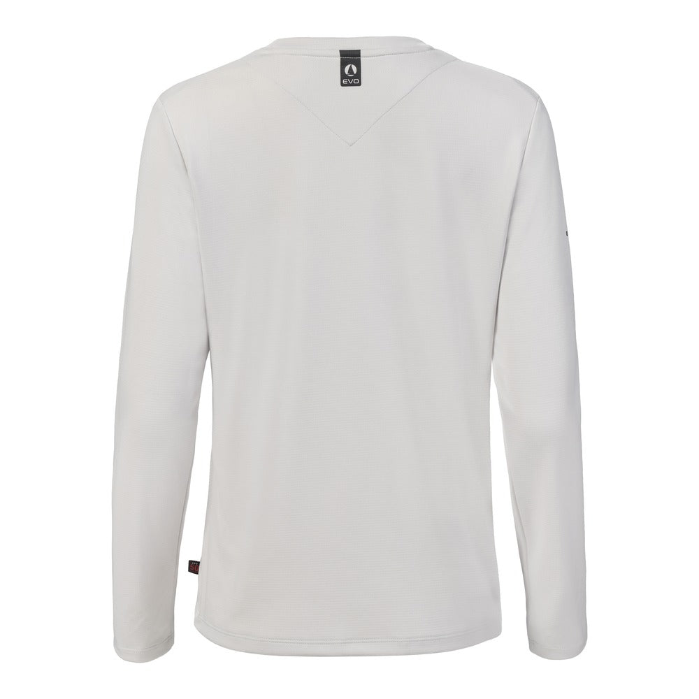 Musto Women's Evolution Crew Sunblock Long Sleeve Tee - Platinum