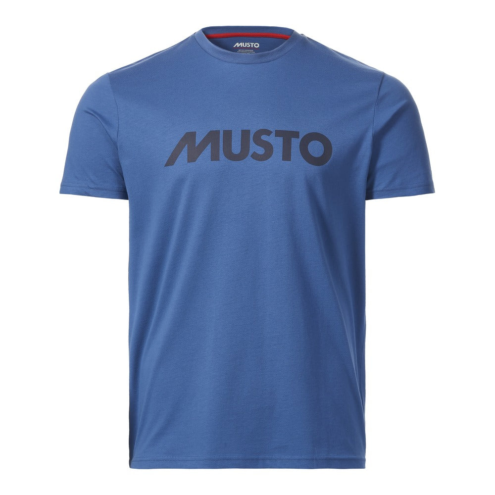 Musto Men's Musto Logo Short Sleeve Tee - Marine Blue