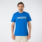 Musto Men's Musto Logo Short Sleeve Tee - Aruba Blue