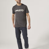 Musto Men's Musto Logo Short Sleeve Tee - Carbon