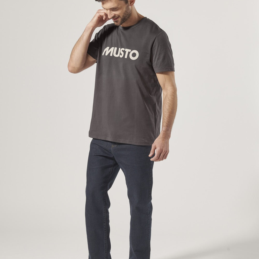 Musto Men's Musto Logo Short Sleeve Tee - Carbon