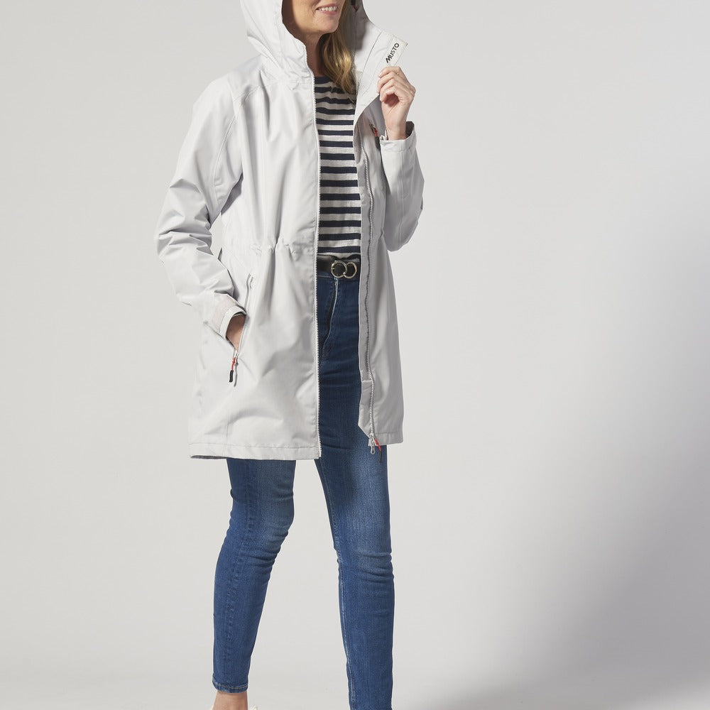 Musto Women's Sardinia Long Rain Jacket - Grey Fog