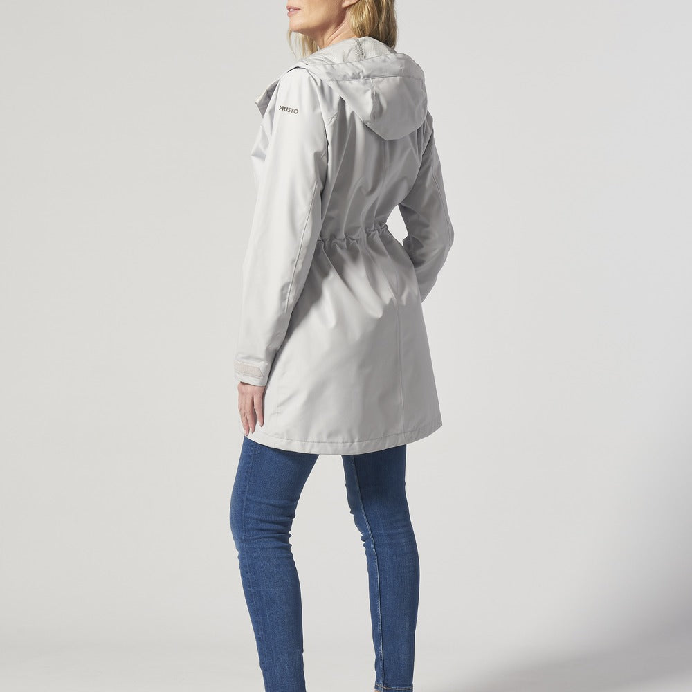 Musto Women's Sardinia Long Rain Jacket - Grey Fog