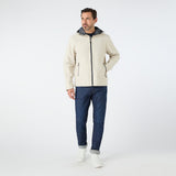 Musto Men's Marina Rain Jacket - Pumice / Navy