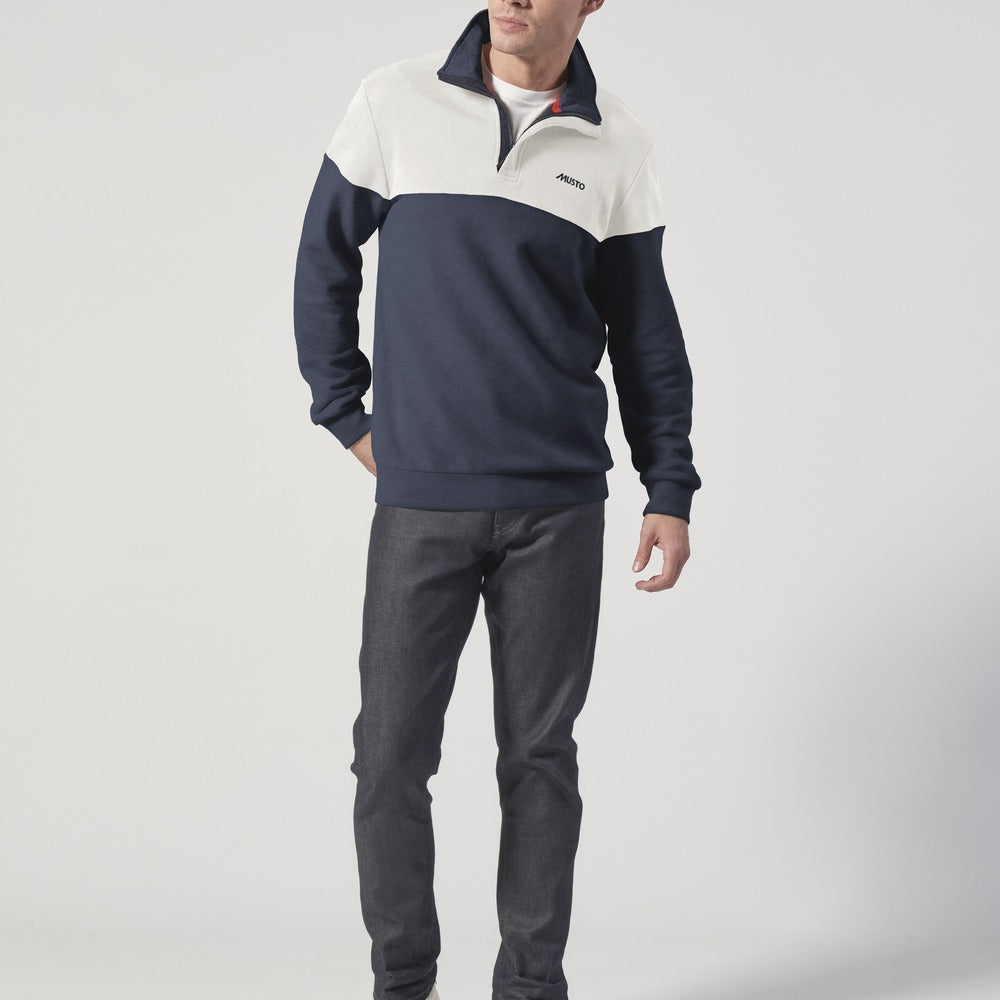 Musto Men's Marina Zip Nk Sweat - Navy / White