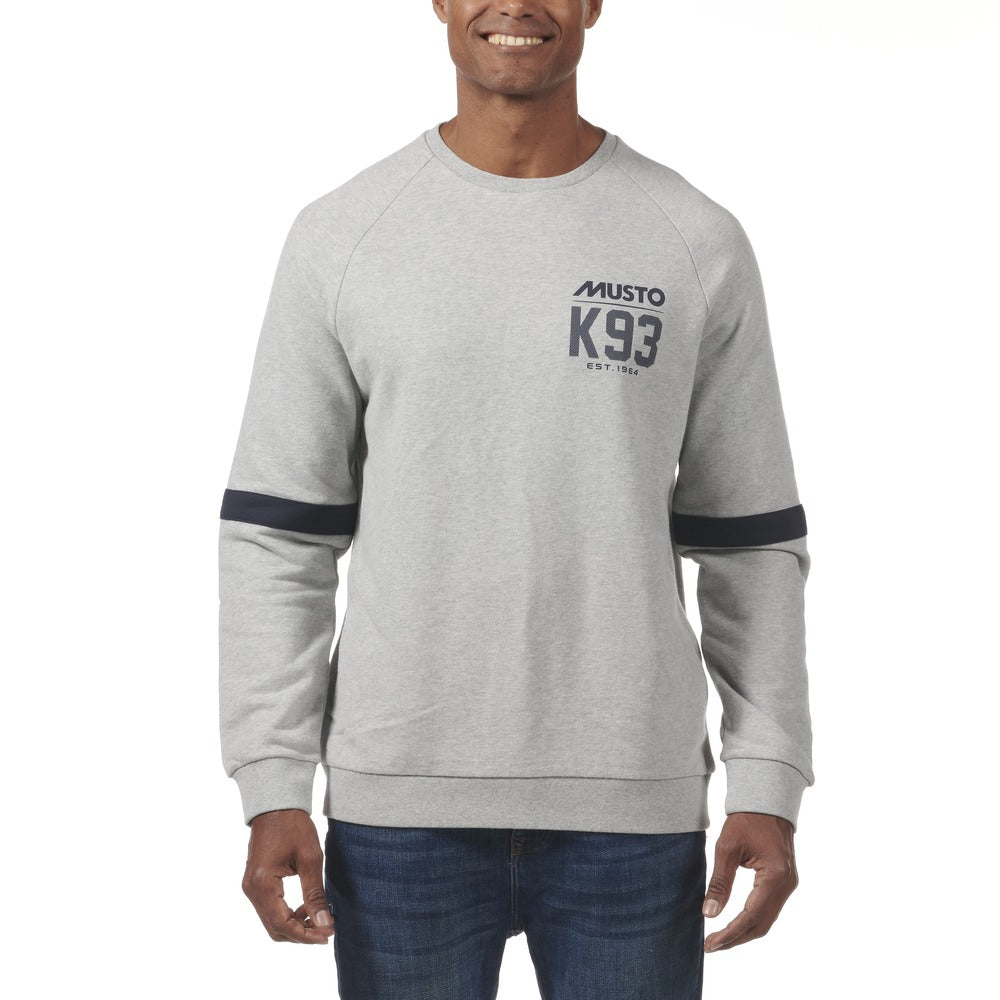Musto Men's Marina Crew Sweat - Grey Melange