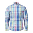 Musto Men's Marina Plaid Long Sleeve Shirt - Marine Blue