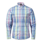 Musto Men's Marina Plaid Long Sleeve Shirt - Marine Blue